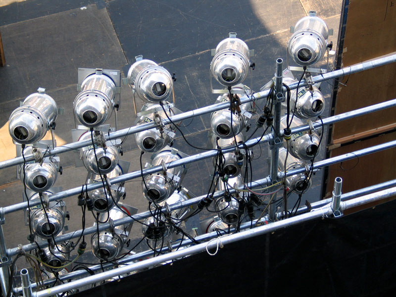 Stage lights at live entertainment event — Entertainment & Media Law attorney New Jersey