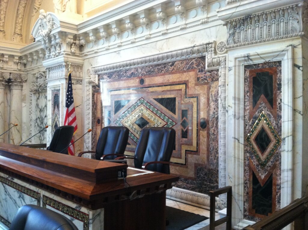 Courtroom judge bench disorderly persons offense New Jersey criminal defense attorney