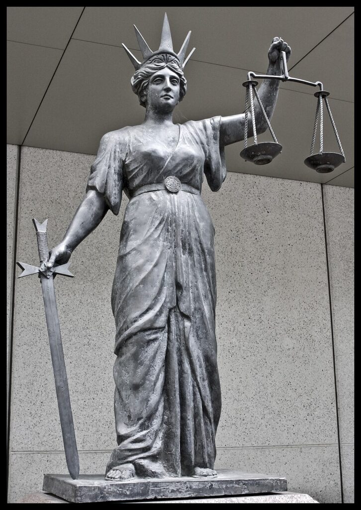 Scales of justice legal document New Jersey attorney